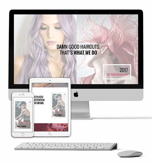 A Hairdresser Freebie A Gorgeous Free Divi Layout For A Hair