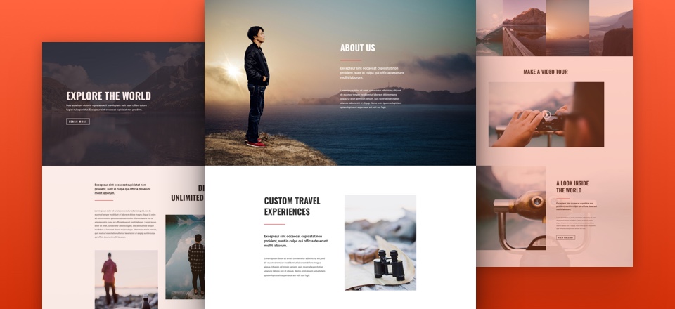 Divi Theme Layout Pack for Travel Websites