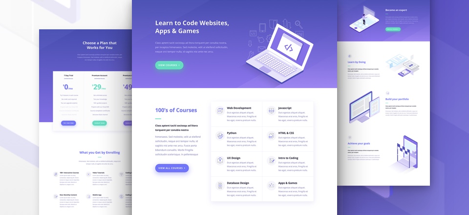 Learning Management (LMS) Layout Pack for Divi Theme