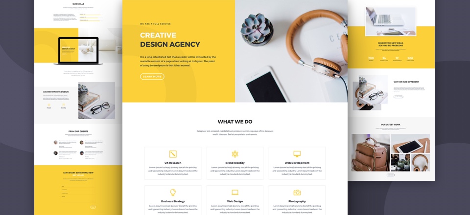 Design Agency Layout Pack for Divi Theme