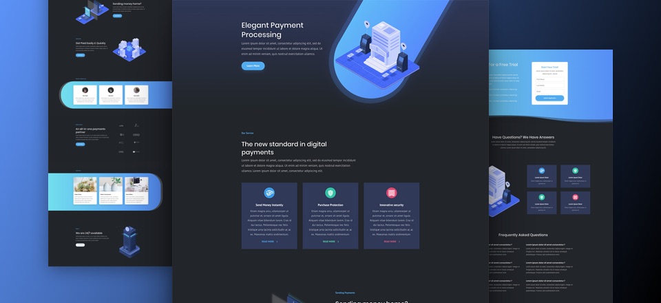 Free Divi Digital Payments Layout Pack
