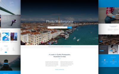 Divi Theme Photo Marketplace Layout