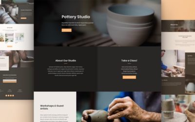 Get a Beautifully Polished Pottery Studio Layout Pack for Divi