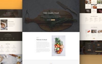 Divi Theme Restaurant Layout Pack