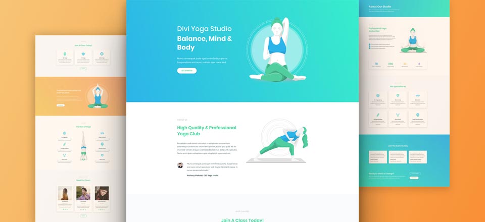 Yoga Layout Pack for the Divi Theme
