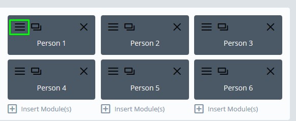 Divi theme Person module settings