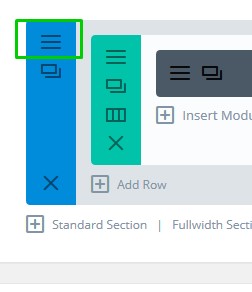 section settings