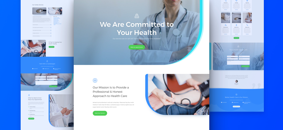 Free Divi Layout Pack for Doctor's office