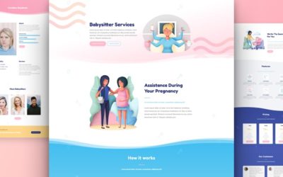 Babysitter Free Divi Layout Pack