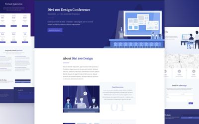 Conference Free Divi Layout Pack