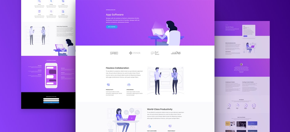 Software Marketing Free Divi Layout Pack