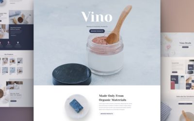 Cosmetics Shop Free Divi Layout Pack