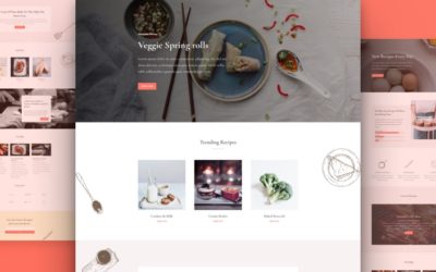 Food Recipes Free Divi Layout Pack