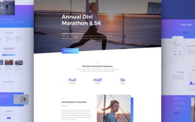 Marathon Free Divi Layout Pack