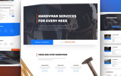 Free Divi Layout Pack for Handyman Websites