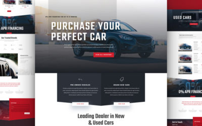 Car Dealer Free Divi Layout Pack