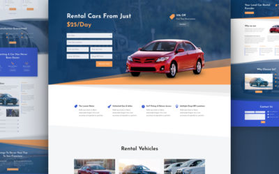 Car Rental Free Divi Layout Pack