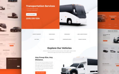 Transportation Services Free Divi Layout Pack