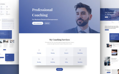 Business Coach Free Divi Layout Pack