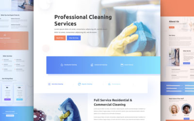 Cleaning Company Free Divi Layout Pack