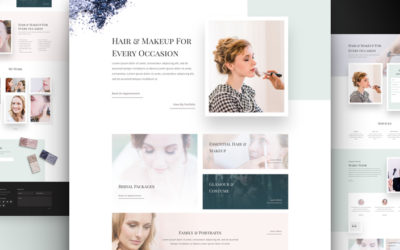 Makeup Artist Free Divi Layout Pack