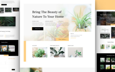 Plant Nursery Free Divi Layout Pack