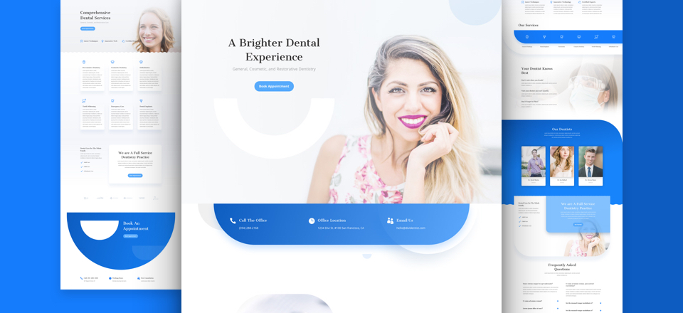 Dentist Free Divi layout pack