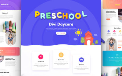 Daycare Free Divi Layout Pack