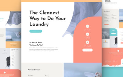 Laundry Service Free Divi Layout Pack