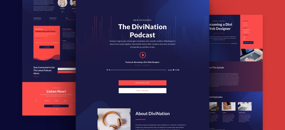 Podcast Free Divi layout pack