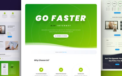 Internet Service Provider Free Divi Layout Pack