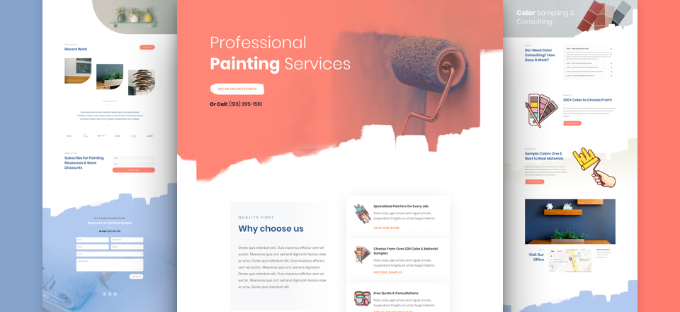 Painting Service Free Divi Layout Pack