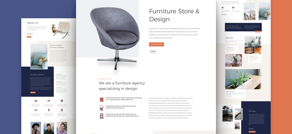 Furniture Store Free Divi Layout Pack