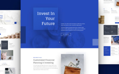 Investment Company Free Divi Layout Pack