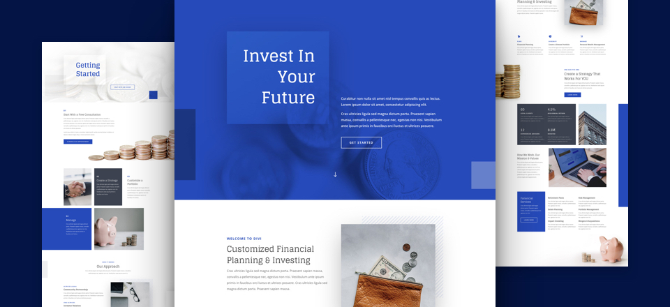 Investment Company Free Divi Layout Pack
