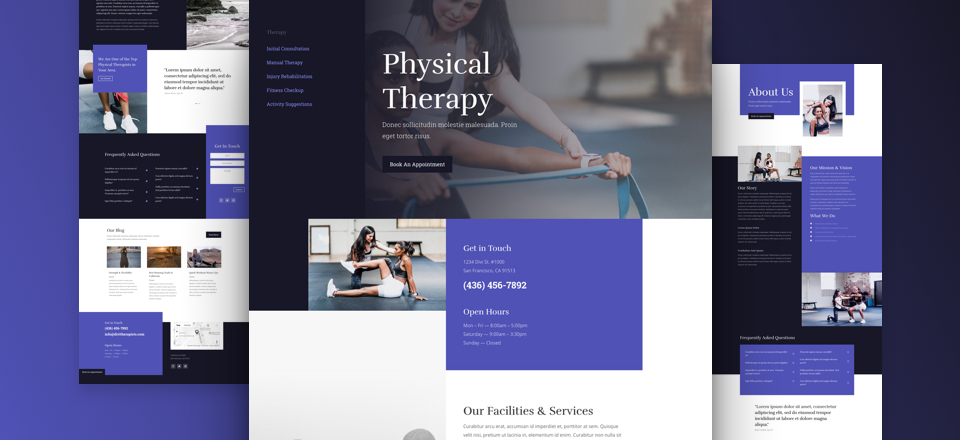 Physical Therapy Free Divi Layout Pack