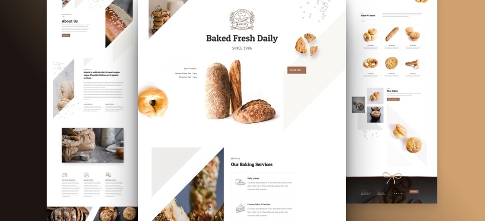 Bakery Website Free Divi Layout Pack