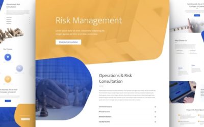 Risk Management Free Divi Layout Pack