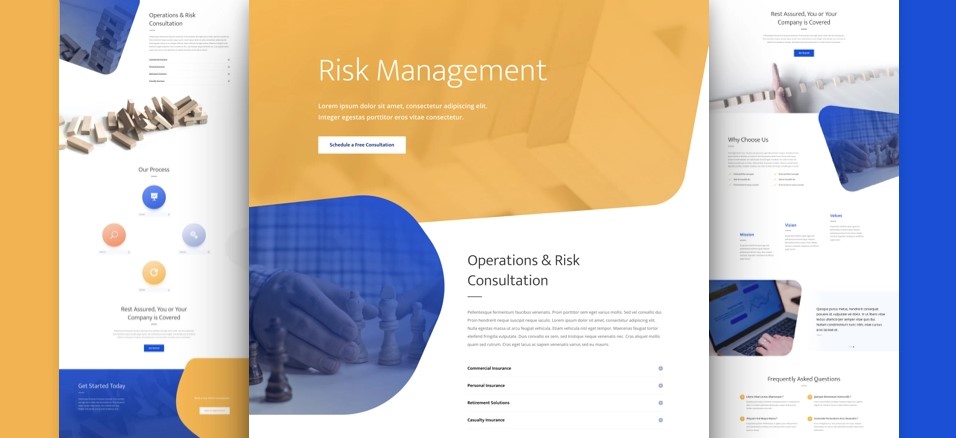Risk Management Free Divi Layout Pack