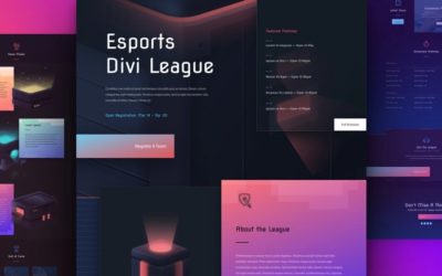 eSports Free Divi Layout Pack