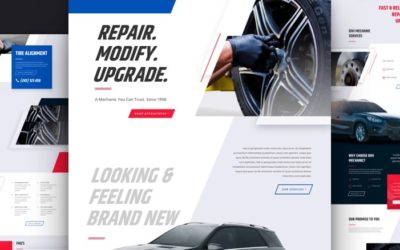 Mechanic Free Divi Layout Pack