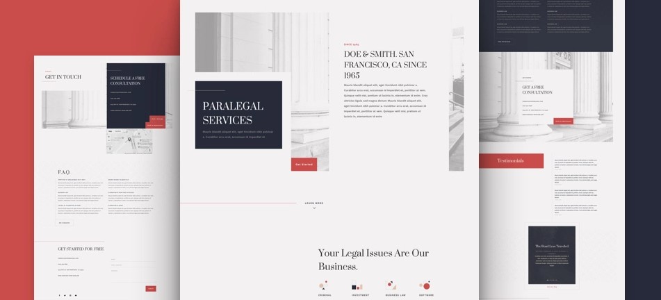 Paralegal Free Divi Layout Pack