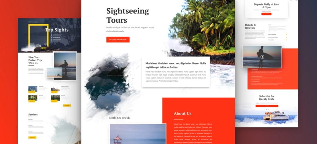 Sightseeing Free Divi Layout Pack