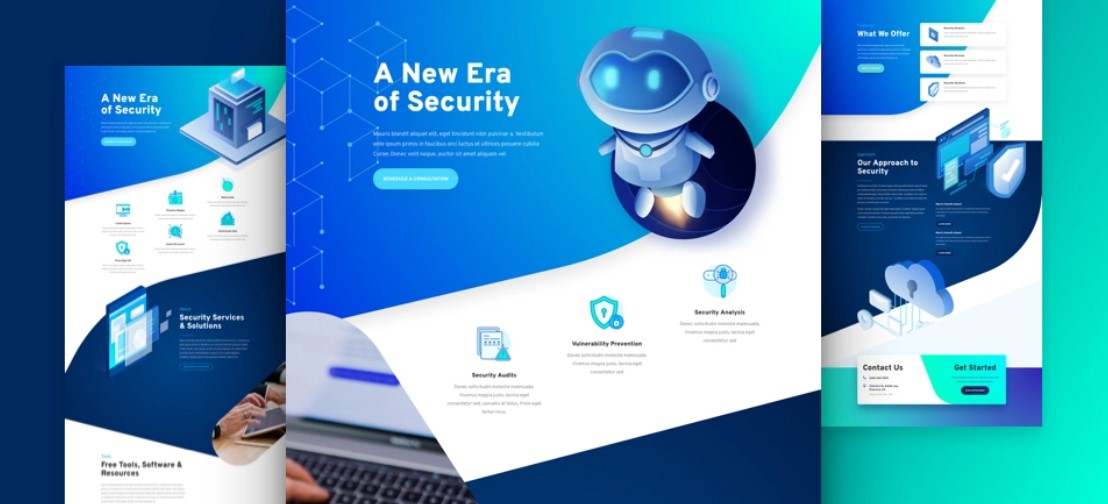 Cyber Security Free Divi Layout Pack