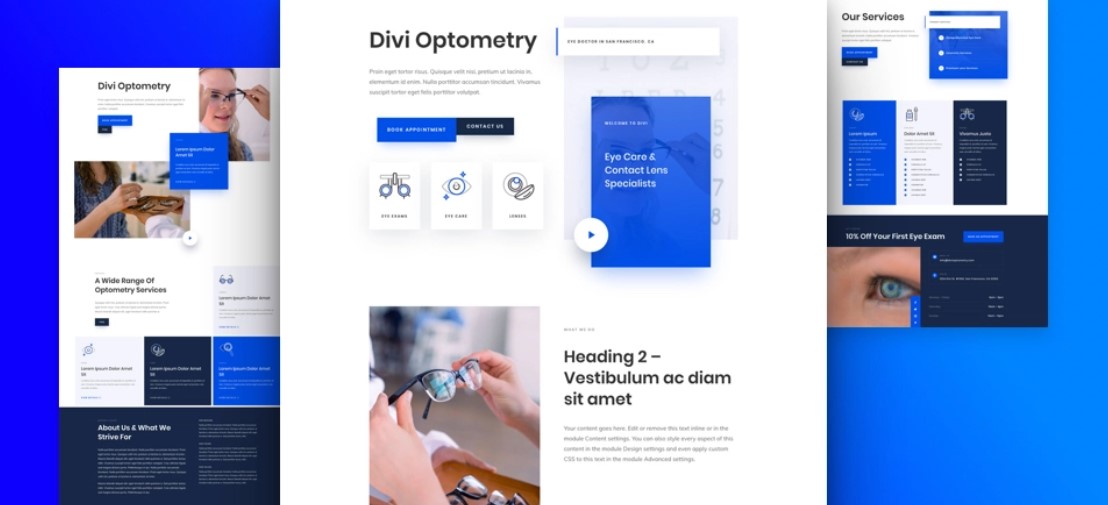 Eye Doctor Free Divi Layout Pack