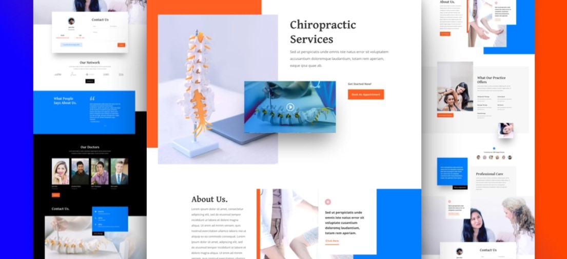 Chiropractor free Divi layout pack