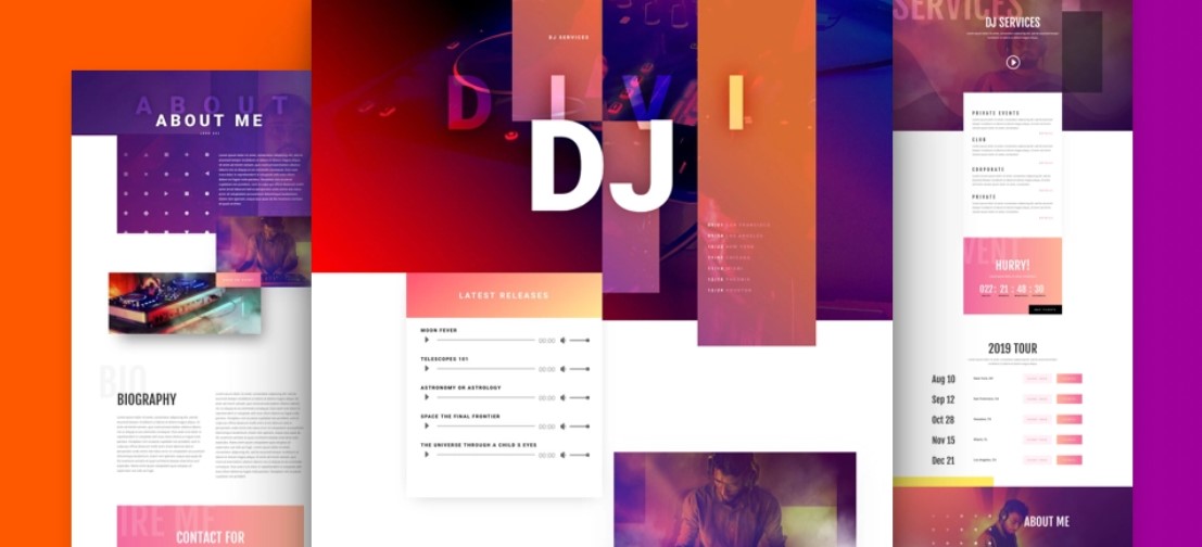 DJ Free Divi layout pack