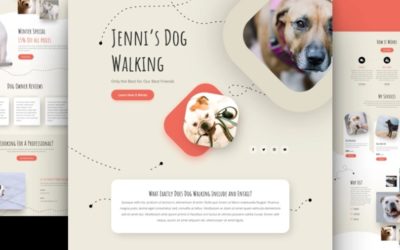 Dog Walker Free Divi Layout Pack