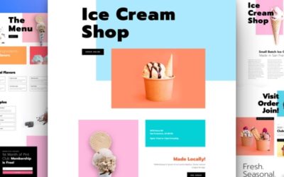 Ice Cream Shop Free Divi Layout Pack