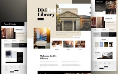 Library Free Divi Layout Pack